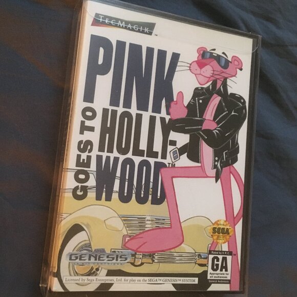 Pink Panther Goes to Hollywood Sega Genesis game, 1993 - Picture 2 of 11